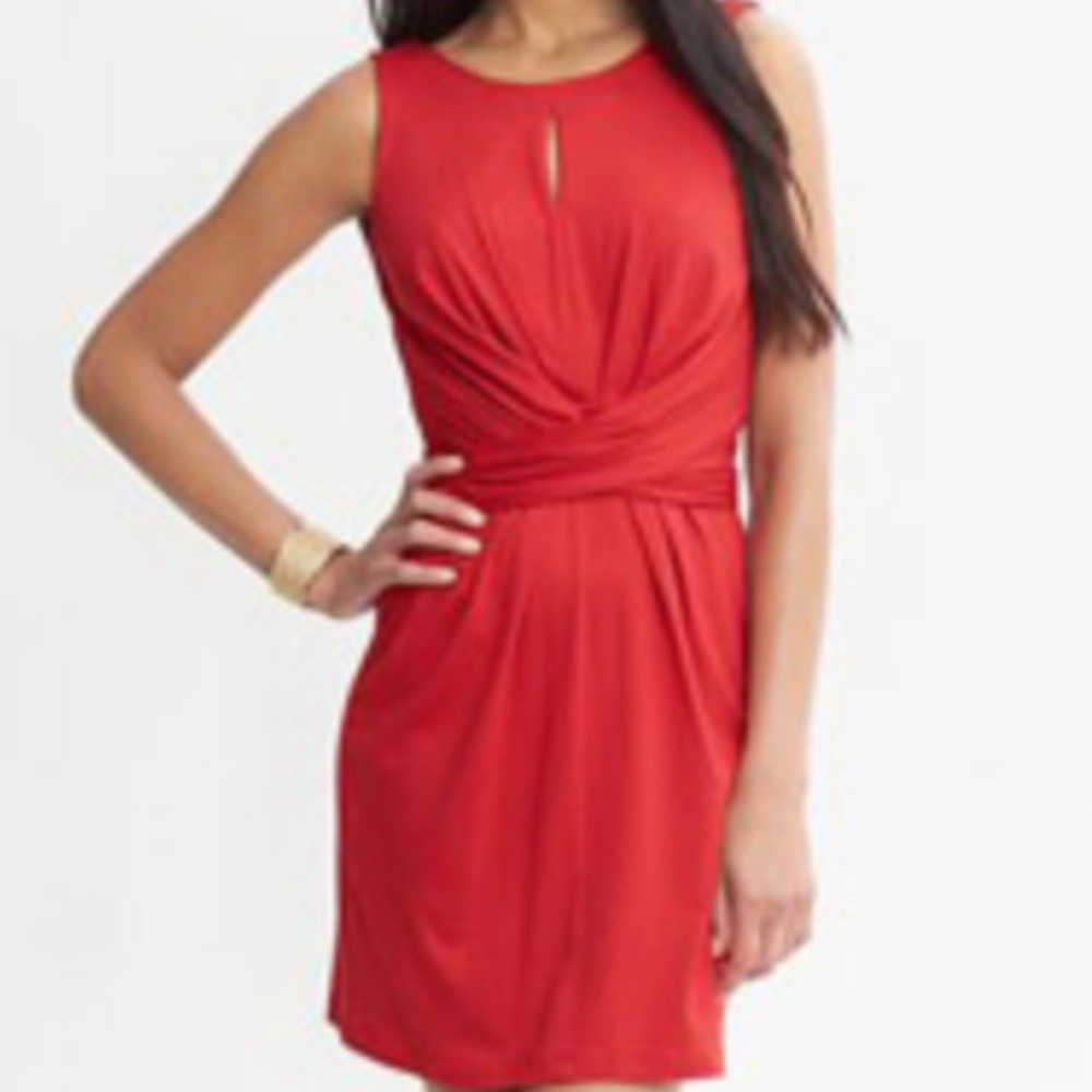 EUC Banana Republic Issa collection dress 4 red